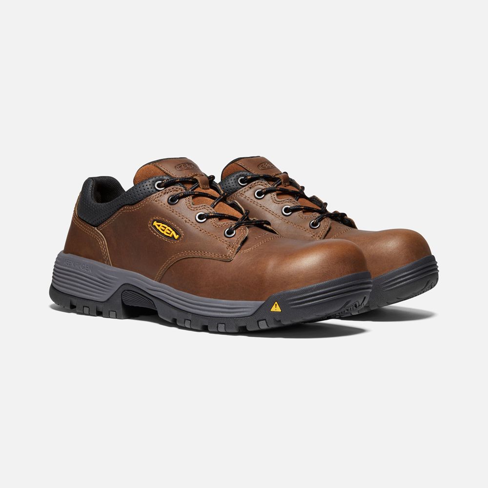 Keen Werkschoenen Heren Bruin - Chicago Oxford (Carbon-Fiber Toe) - 29567-YGZE